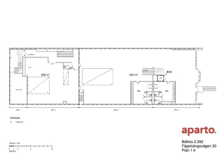 Planritning_plan 1 tr_Träningslokal