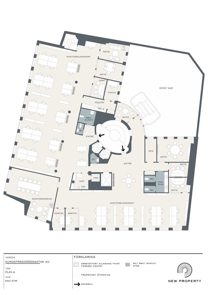 Planritning Kungsträdgårdsgatan 20