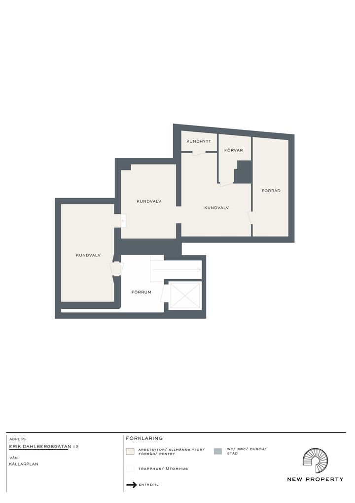 Planskiss Markplan - Erik Dahlbergsgatan 12