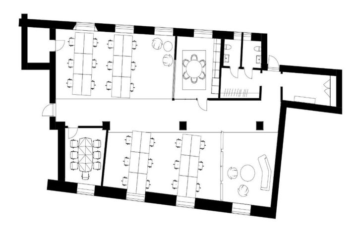 Alternativ planritning 210 kvm Kungsgatan 28