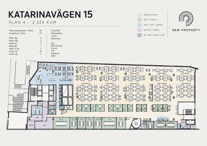 Arkitekturritning för Katarinavägen 15